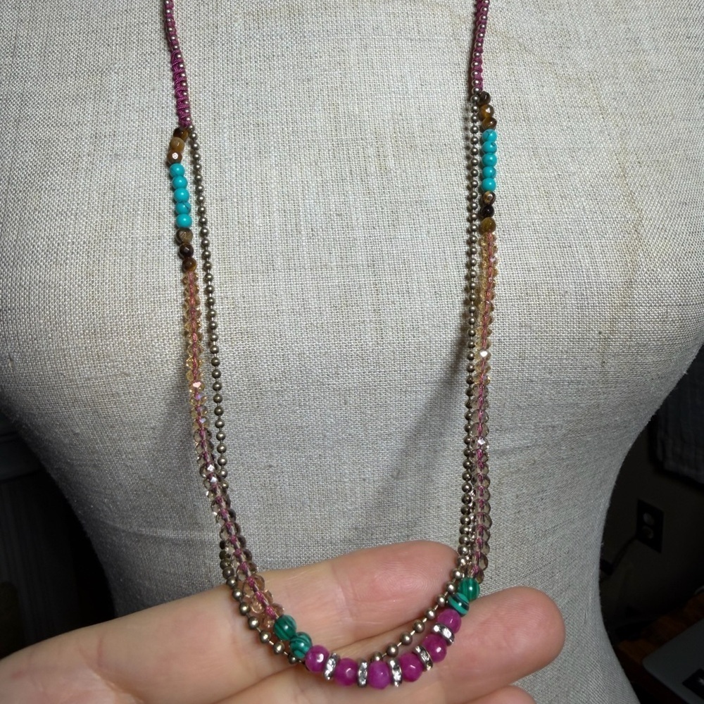 Chloe + Isabel Multi-Color Layered Statement Necklace - Picture 11 of 12